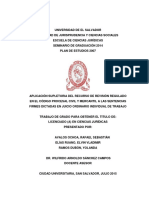 Aplicación Supletoria Del Recurso de Revision Regulado en El Codigo Procesal Civil y Mercantil A