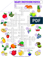 Food Fruit Vocabulary Criss Cross Crossword Puzzle Worksheet (1)