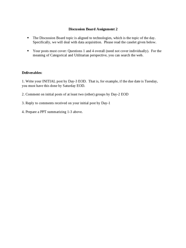 Discussion Board Assignment 2 PDF