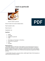 Crema de Caramel Cu Portocale