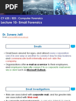 CF Lecture 10 - Email Forensics