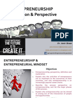 Entreprenuership Introduction and Perspective