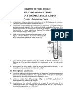 Problemas de física básica II: Estática y dinámica de fluidos