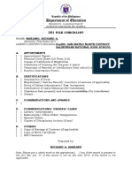 201 File Checklist: Salinungan National High School A. Appontments
