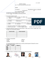 Proba de Evaluare Unitatea 1 Istorie Clasa A Iva