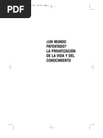 ¿Un mundo patentado? 
