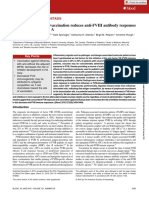 Regular Article: Concurrent in Uenza Vaccination Reduces anti-FVIII Antibody Responses in Murine Hemophilia A