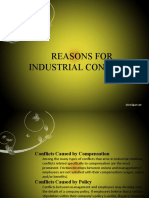 Reasons For Industrial Conflicts