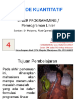 (Pert 4) Linier Programming