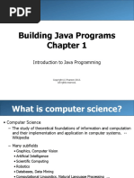 Building Java Programs: Introduction To Java Programming