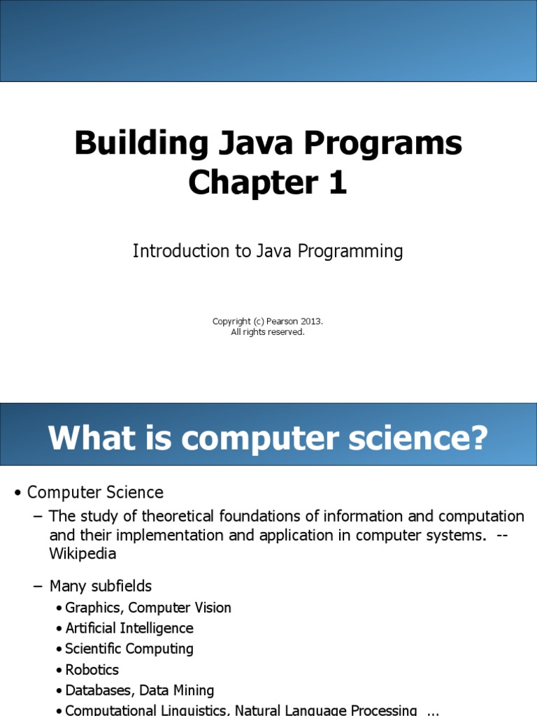 Building Java Programs: Introduction To Java Programming | Download ...