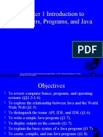 Chapter 1 Introduction To Computers, Programs, and Java