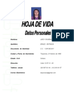 Hoja de Vida - Leidy Erazo-Regente de F