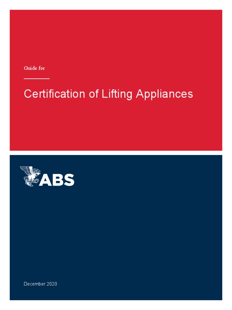 Lifting Appliances Guide Dec20 | PDF | Legal Liability | Indemnity