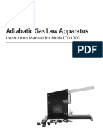 Adiabatic Gas Law Apparatus Model TD1000