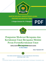 Penguatan Moderasi Beragama Dan Kerukunan Umat Beragama Melalui Peran FKUB