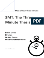 3MT: The Three Minute Thesis