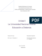 Educación a Distancia en la UNA: Generalidades y Características