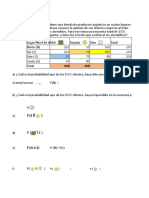 Ejemplo en Clase. Probabilidades