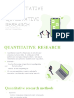 Quantitative AND Qualitative Research: Name-Bharvi Yadav ROLL NO. - 200BSCCP015