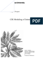 CIR Modeling of Interest Rates: Degree Project