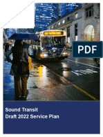 Sound Transit - Draft 2022 Service Plan With Appendices