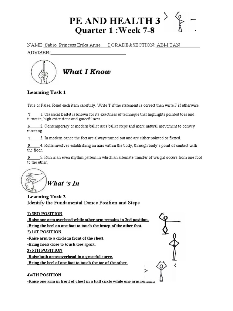 Modern Dance Technique and Floor Exercises A Guide to Fundamental