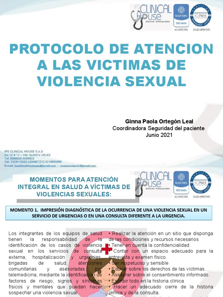 Protocolo de Atención a Víctimas de Violencia Sexual | PDF | Violencia ...