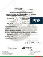 Certificado 393 Desinsectacion, Desinfeccion, Copy Ceentro Tarapoto Sac
