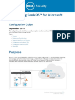 Configuring Sonicos™ For Microsoft Azure: Configuration Guide