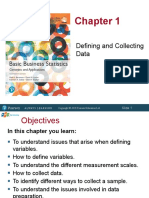 Defining and Collecting Data: Slide 1