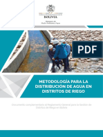 Metodología para La Distribución de Agua en Distritos de Riego