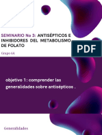 Seminario 3 Antisépticos e Inhibidores Del Metabolismo de Folato