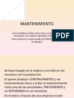 Mantenimiento