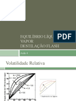 Destilação Flash - Volatilidade Relativa e Exercícios