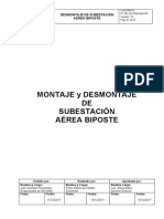 Desmontaje de Subestacion Aerea Biposte