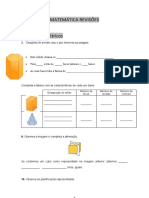 Revisões de Matemática com sólidos geométricos, áreas e volumes