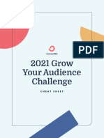 2021 Grow Your Audience Challenge: Cheat Sheet