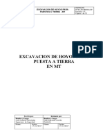 Excavacion de Hoyos para P.A.T.