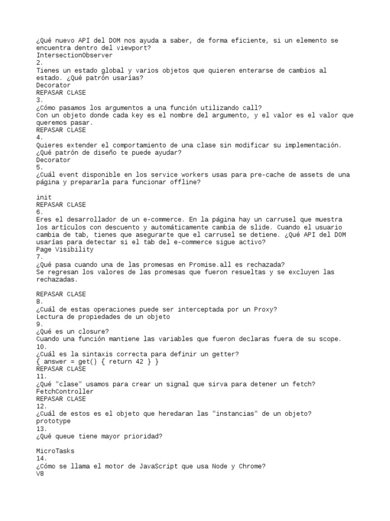 APIs y Patrones en JavaScript Esencial | PDF | Script Java | Software