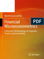 Marek Gruszczy Ski - Financial Microeconometrics - A Research Methodology in Corporate Finance and Accounting (2020)