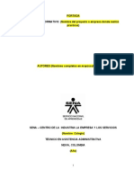 Matriz Proyecto Formativo y Entregables - Contabilización
