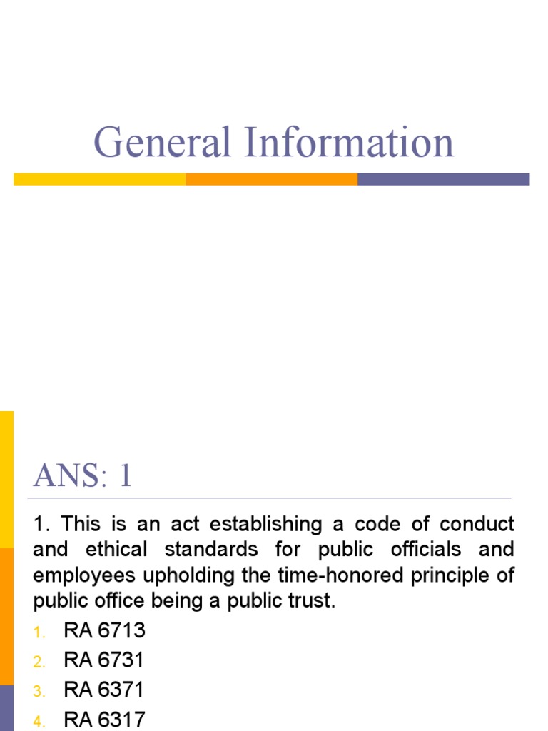 Code of Conduct for Public Officials | PDF | World Politics | President ...