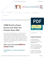CISM Practice Exam Dumps Can Help You Prepare Exam Well - Valid IT Exam Dumps Questions