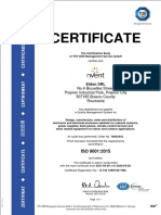 ISO9001 Certificate Nr. 12 100 1898708 TMS