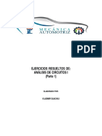 Ejercicios resueltos de circuitos eléctricos básicos (Parte 1