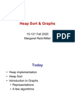 Heap Sort & Graphs: 15-121 Fall 2020 Margaret Reid-Miller