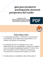 Estrategias para aumentar la participación electoral en el Caribe