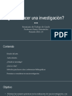 Cómo Hacer Una Investigación