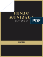 Menú Bar - Renzo Munizaga Bartender